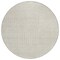 Homeroots 8' Beige And Ivory Round Geometric Washable Indoor Outdoor Area Rug 600722 - alternate 8