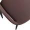 Leisuremod Amalfi Collection Fabric Modern Dining Chair in Plum Purple, 2PK AC48PR2 - alternate 9