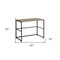 Homeroots 40" Taupe and Black Wood and Metal Sled Computer Desk 489832 - alternate 2