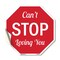 Signmission Can't Stop Loving You, 10 Inch X 10 Inch, Vinyl Decal OC-D-10-107 - alternate 1