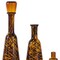 Homeroots Set of Three Amber Abstract Swirl Glass Decorative Bottles With Stoppers, 3PK 574229 - alternate 6