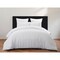 Homeroots White Queen Polyester 180 Thread Count Washable Duvet Cover Set 529077 - alternate 6