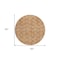 Homeroots 8' Terra Cotta Copper And Beige Round Geometric Washable Indoor Outdoor Area Rug 583398 - alternate 7