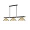 Z-Lite Vanguard Matte Black + Rubbed Brass 3 Light Billiard 3050-3MB-RB-HBR15 - alternate 1