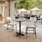 Flash Furniture 31.25" RD Tabletop, Seamless Surface Technology, Gray Faux Concrete, 22x22 Black Table Height X-Base ST-RD31-CMGY-T2222-GG - alternate 6