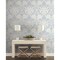 York Wallcoverings French Artichoke Dam Blue Wallpaper DM4955 - alternate 3
