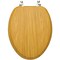 Home Impressions Elongated Closed Front Oak Veneer Toilet Seat WMS-19-V - alternate 1