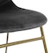 Homeroots Set of Two Dark Green and Gold Velvet and Metal Dining Side Chairs, 2PK 568017 - alternate 8