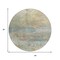 Homeroots 8' Wheat Sky Blue And Beige Round Abstract Washable Indoor Outdoor Area Rug 631463 - alternate 5