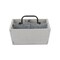 Homeroots 10" Gray Solid Wood And Metal Box 488035 - alternate 5