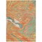 Homeroots 9' X 12' Orange Green And Beige Abstract Washable Indoor Outdoor Area Rug 602657 - alternate 4