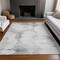 Homeroots 8' X 10' Silver Gray And Pewter Abstract Washable Indoor Outdoor Area Rug 582683 - alternate 5