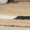 Jonathan Y Porto Geometric Jute Circle Natural/Cream/Black 6 ft Round Area Rug RNF106A-6R - alternate 6