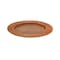 Homeroots 13" Brown Solid Wood Scalloped Rim Handmade Round Charger Plate 633183 - alternate 1
