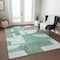 Homeroots 3' X 5' Green Sage And Gray Geometric Washable Indoor Outdoor Area Rug 617908 - alternate 6
