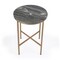 Homeroots 23" Brass And Gray Marble Round End Table 488930 - alternate 6