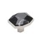 Amerock Carrione 1-5/8 inch 41mm Length Marble Black/Polished Nickel Cabinet Knob BP36638MBKPN - alternate 1