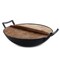 General Store Addlestone 2 Piece 14 Inch Heavy Duty Cast Iron Wok with Wood Lid 124977.02 - alternate 5
