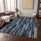 Homeroots 8' X 10' Blue Black And Gray Striped Washable Indoor Outdoor Area Rug 603218 - alternate 7