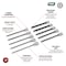 Performance Tool 10 pc. 3/8 in. Dr. Tamper Resistant Star Bit Socket Set, 6-in Shanks, Tray W38752 - alternate 3