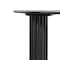 Homeroots 66" Black Solid Wood Double Pedestal Base Oval Dining Table 712858 - alternate 5