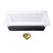 Kingston Brass 33-Inch Cast Iron Self-Rimming Single Bowl Drop-In Kitchen Sink, 4-Hole with Strainer KGCKTS332297 - alternate 1