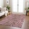 Homeroots 5' X 8' Brown And Pink Animal Print Washable Indoor Outdoor Area Rug 600667 - alternate 5