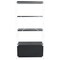 Leisuremod Brentwood Etagere Bookcase with White Powder Coated Steel Frame and Melamine Board Shelves, Black BBW-65BL - alternate 6