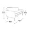 Office Star Products Sofa, CreamFauxLeather500lbCapUnassembled SL5603-PD28 - alternate 4