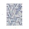 Homeroots 3' X 5' Denim Blue Geometric Washable Indoor Outdoor Area Rug 608058 - alternate 6