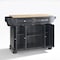 Crosley Alexandria Wood Top Full Size Kitchen Island/Cart KF30001ABK - alternate 10