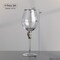 Dinewares Set of 4 Gold-Rimmed Red Wine Glasses with Diamond Rhinestone Accent - 18 oz, 10 Inches Tall - QI004758.SI.4 - alternate 7