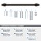 Amerock Winsome 12 inch 305mm Center-to-Center Oil Rubbed Bronze Appliance Pull BP54065ORB - alternate 3