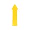 Safetytac Adhesive Floor Arrows, 3.5 in Height, 10 in Width, Flexible PVC, Arrow STA1001 - alternate 1