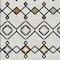 Homeroots 5' X 8' Ivory Red And Gray Geometric Washable Indoor Outdoor Area Rug 612185 - alternate 7