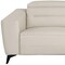 Homeroots 82" Beige Top Grain Leather Reclining Metal USB Sofa 720409 - alternate 7