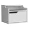 Homeroots 13" White Wood One Drawer Floating Nightstand 546200 - alternate 1