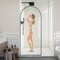 Anzzi Ember Series 74x 34in Framed Arch Fixed Shower Screen Door, Matte Black, 8mm Tempered Clear Glass SD-AZ18-01MB - alternate 17