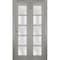 Sartodoors Sliding Closet Bi-fold Doors Solid Core Modern Interior QUADRO4002BF-SSS-36 x 96 (2* 18x96) - alternate 1