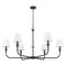 Z-Lite Tova Matte Black 6 Light Chandelier 3049-45MB - alternate 6