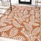 Jonathan Y Nevis Palm Frond Orange/Cream 3 ft. x 5 ft. Indoor/Outdoor Area Rug SMB119E-3 - alternate 6