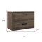 Homeroots 32" Dark Brown Wood Freestanding Bathroom Vanity With White Sink And Two Drawers 627382 - alternate 4