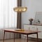 Vidalite Sovev 3-Light Pendant Lamp with Rattan and Opal Glass Shade, Brushed Brass Canopy, Adjustable Height CE1009209 - alternate 5