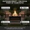 Pure Garden 6-Pc Outdoor Fire Pit Set, Bronze 50-155 - alternate 4
