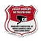 Signmission Private Property Shield Sign No Trespass, 6 inch X 6 inch, Plastic Sign, 2PK SHI-P-2PACK-6-443 - alternate 1