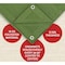 Mytee Products Mytee Products 20ft x 40ft Green Canvas Tarp 12oz Heavy Duty Water Resistant CT20-40-G - alternate 8