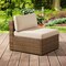 Alaterre Furniture Alaterre Montara Armless Outdoor Wicker Chair with Cream Cushions Tan Patio Furniture 80-OUTD-MONTARA-AL - alternate 3