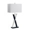 Homeroots Set of Two 29" Black Metal Table Lamp With White Cone Shade 571298 - alternate 4