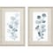 Homeroots Set Of Two Gray Botanical White Framed Print Wall Art, 2PK 525981 - alternate 1