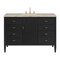 James Martin Vanities Myrrin 48" Single Vanity, Carbon Oak, w/ 3 CM Tajnar Eclos Top w/FreePower Wireless Charger 485-V48-CBO-FTJR - alternate 1